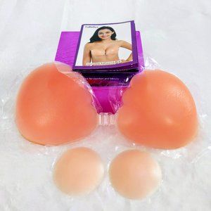 TuBellus Invisible Adhesive Backless Strapless Push Up Silicone Bra